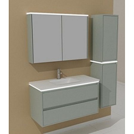 Wall Hung Sinks With Drawers Cabinet Set BGSS080-1000-2