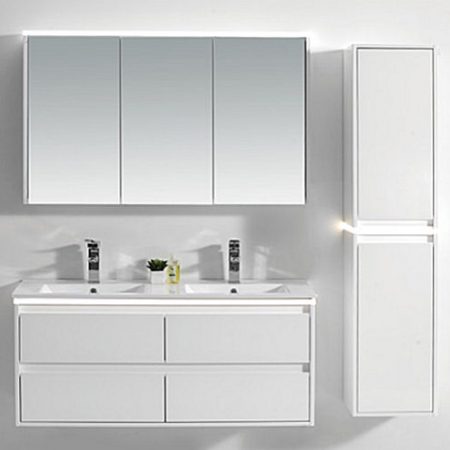 Double Sink Wall Hung Vanity Unit