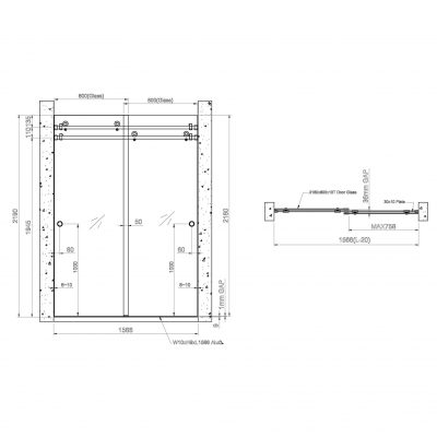 Shower Door Drawings - Builder Supply Company