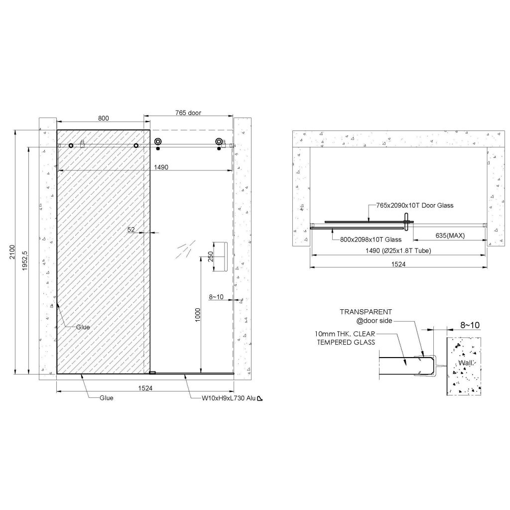 Shower Door Drawings Builder Supply Company Shower Door Drawings Builder Supply Company