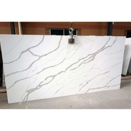 Grey Marbled Glass Counter Tops